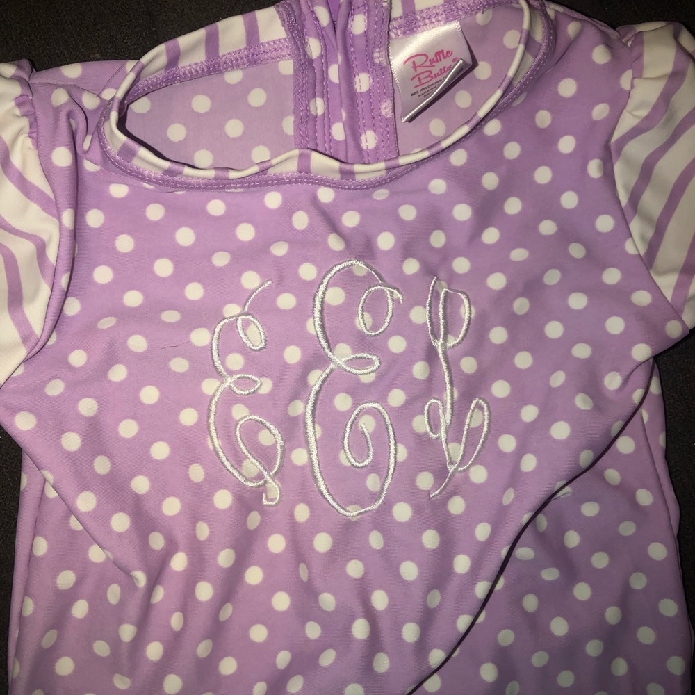 EEL Monogram Ruffle Butts swimsuit - Picture 2 of 4